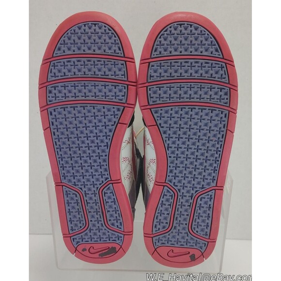 Nike 6.0 Air Mogan Mid Premium Skate Shoes WHT/BLK/PINK/PURPLE Women's US 8.5 - Picture 14 of 16